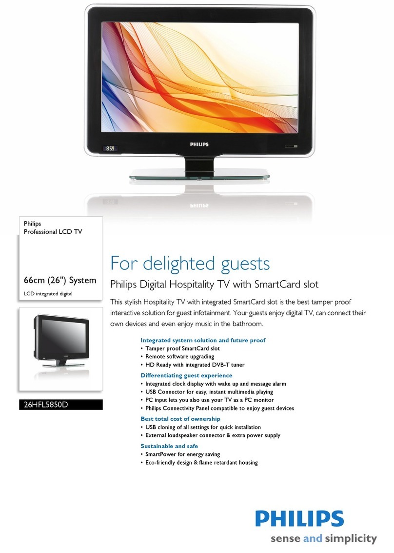 Philips 26HFL5850D User manual