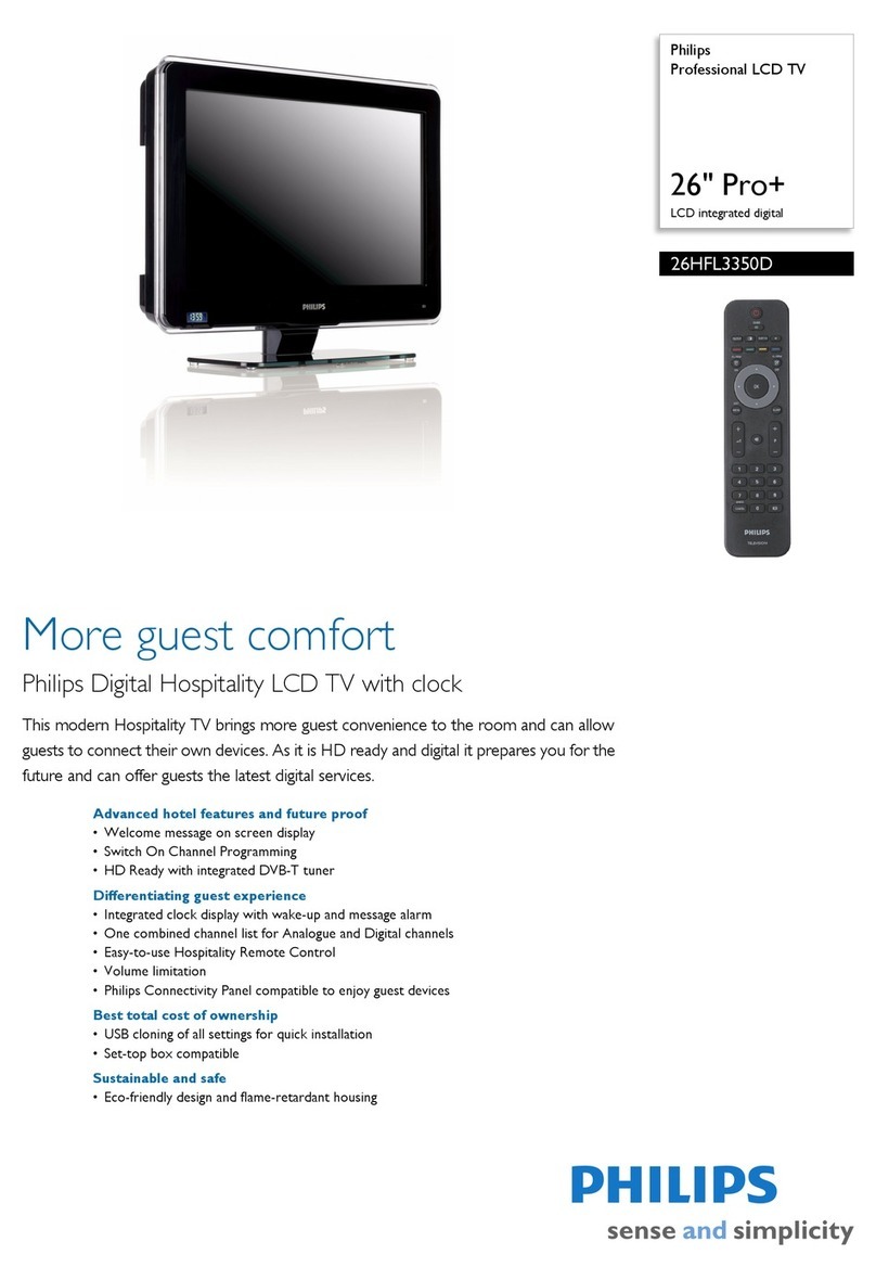 Philips 26HFL3350D User manual