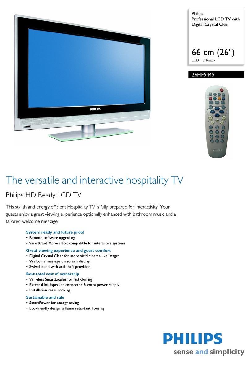 Philips 26HF5445 User manual