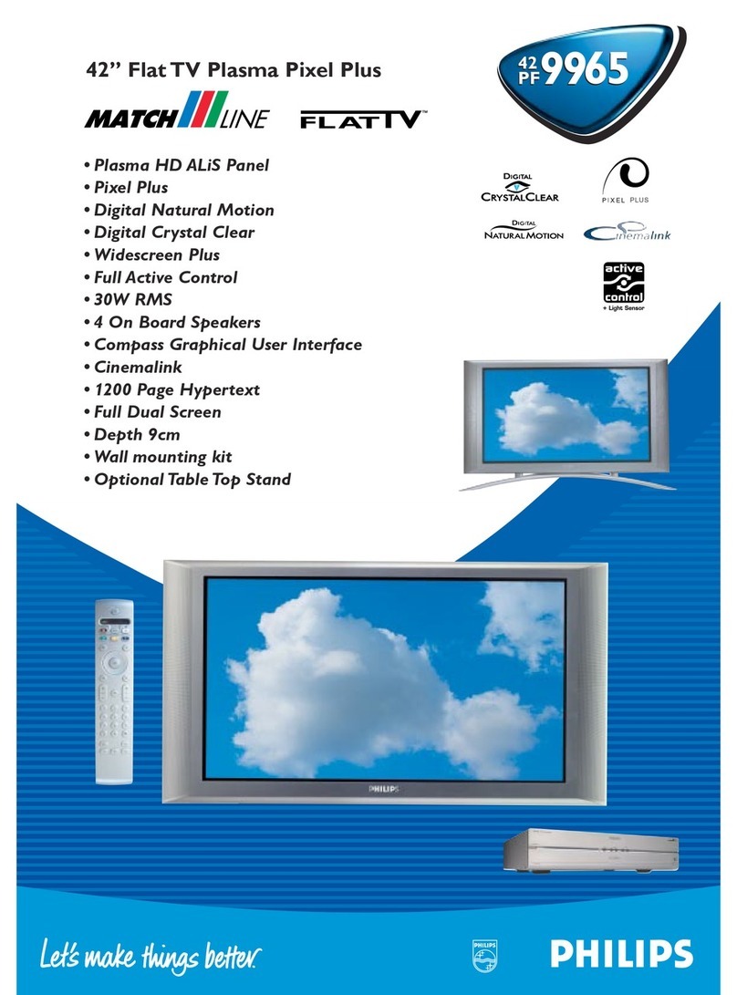 Philips FlatTV Matchline 42PF9965 User manual