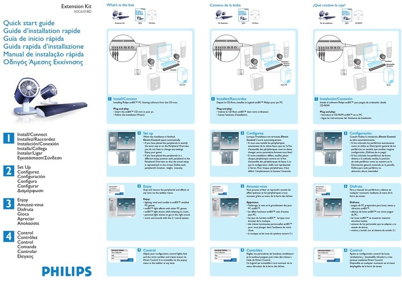 Philips amBX SGC6101BD User manual Philips amBX SGC6101BD User manual