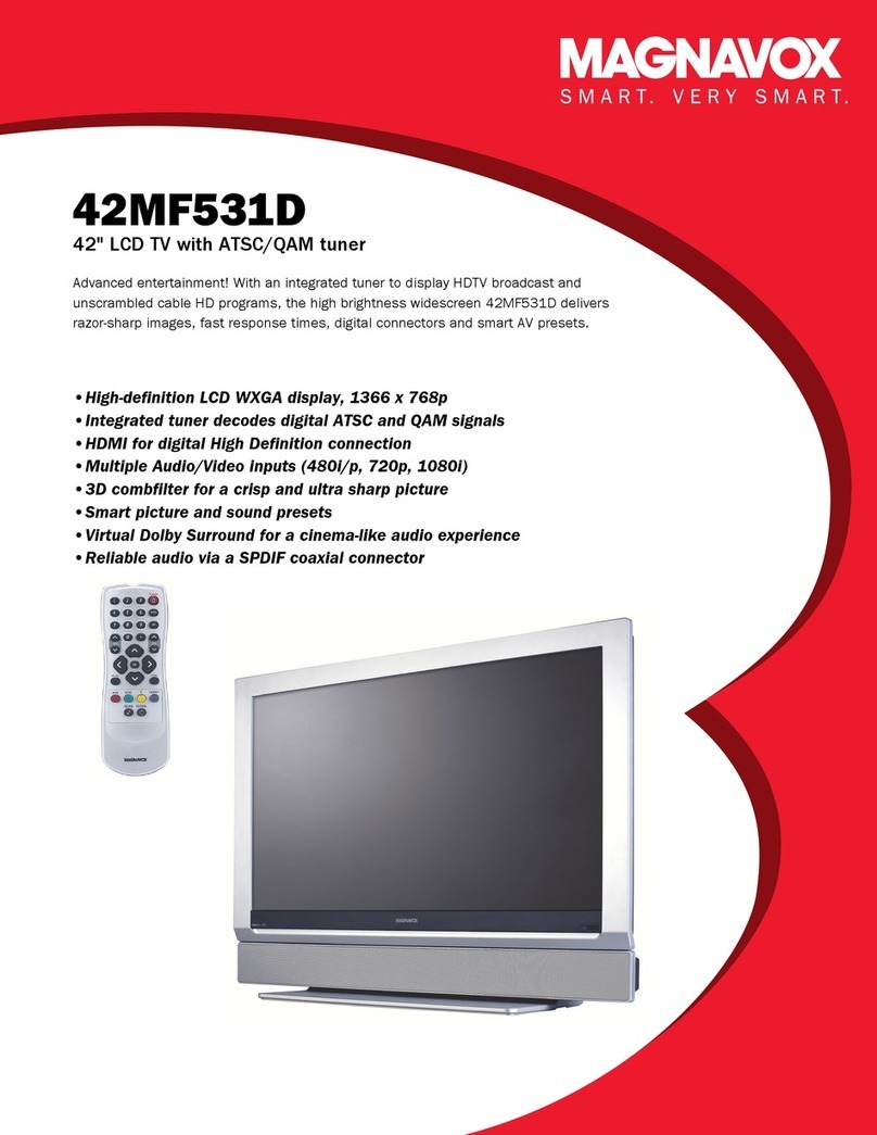 Magnavox 42MF531D - Hook Up Guide User manual