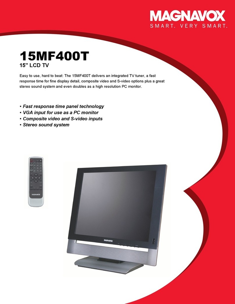 Magnavox 15MF400T - LCD TV FLAT PANEL MONITOR User manual Magnavox 15MF400T - LCD TV FLAT PANEL MONITOR User manual
