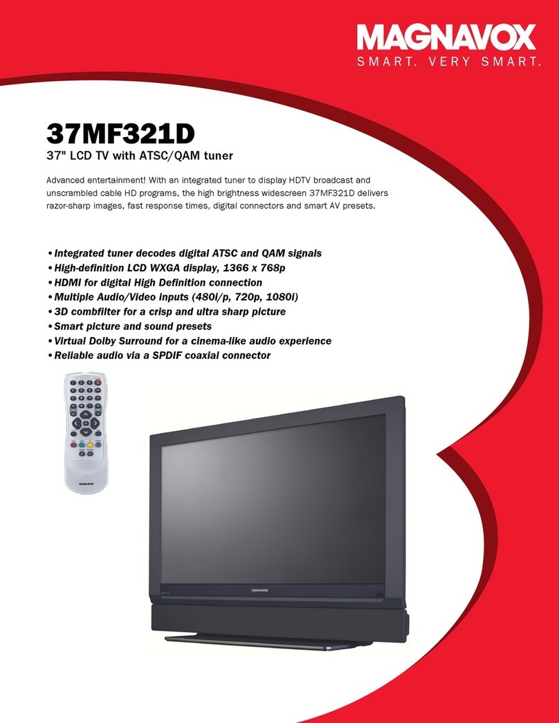 Magnavox 37MF321D - Hook Up Guide User manual