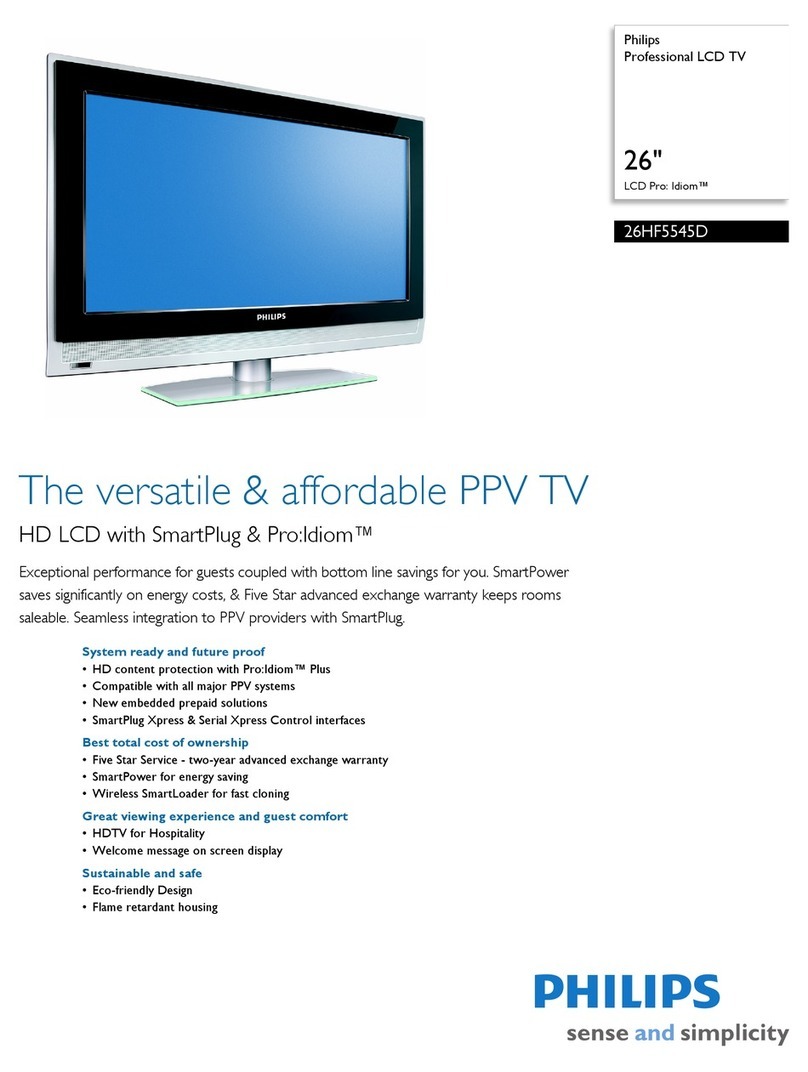 Philips 26HF5545D User manual