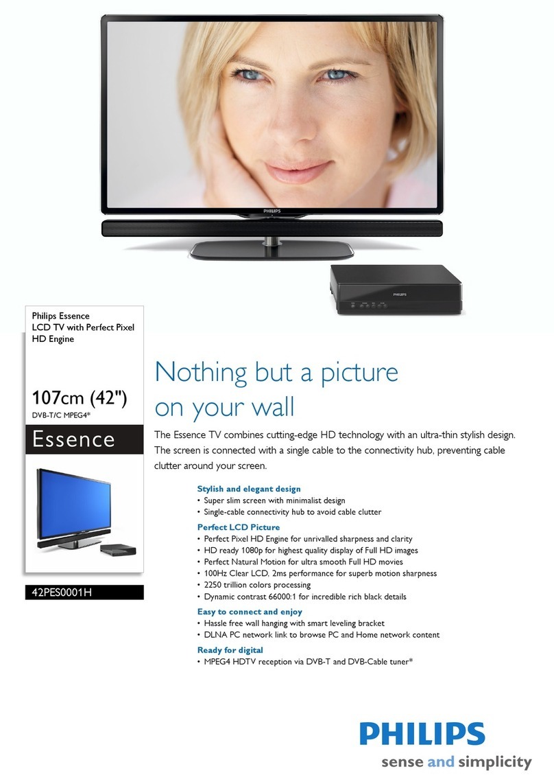 Philips Essence 42PES0001H User manual
