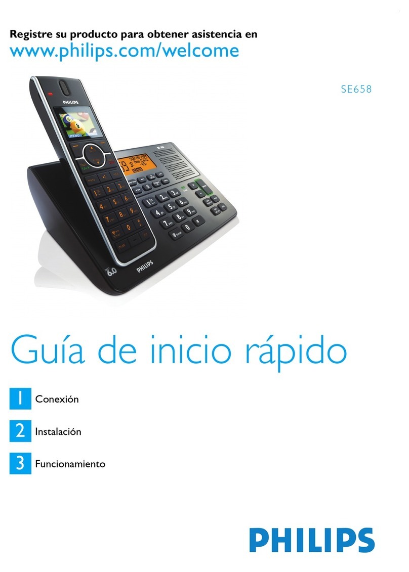 Philips SE658 quick start guide