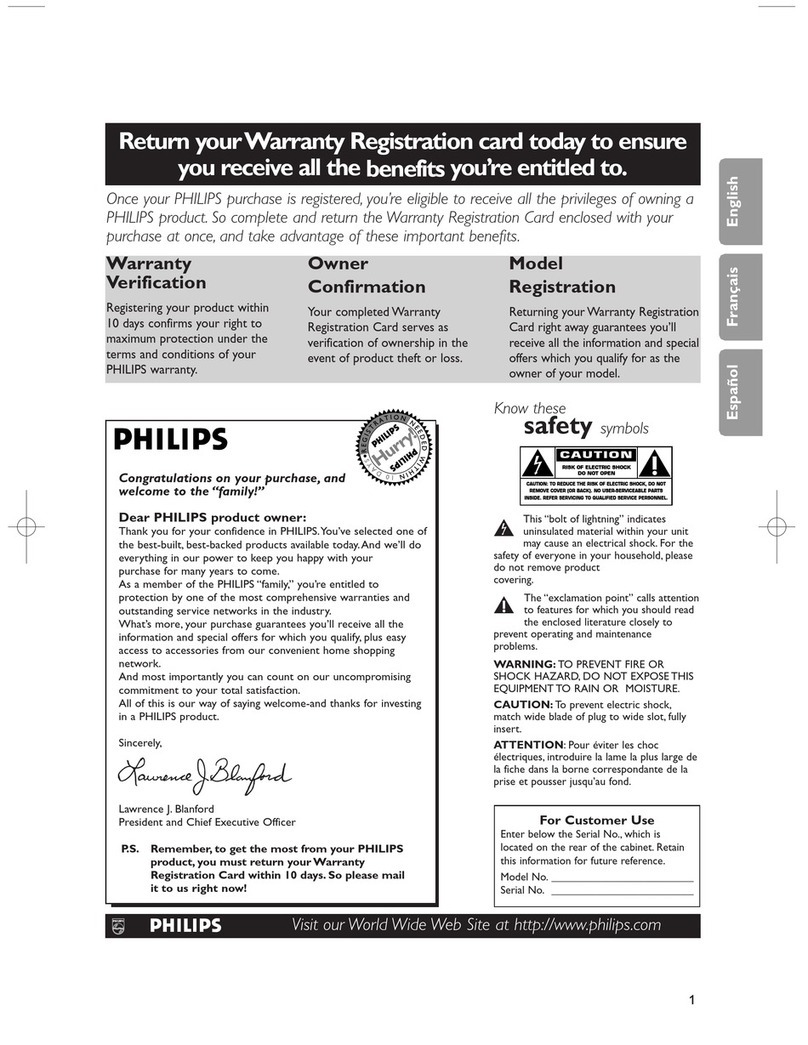 Philips FlatTV Matchline 50FD9955 User manual