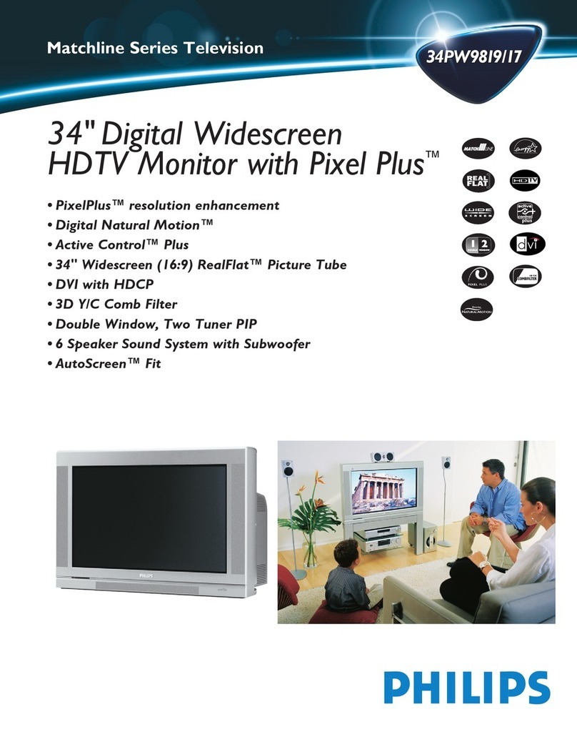Philips Matchline 34PW9819/17 User manual