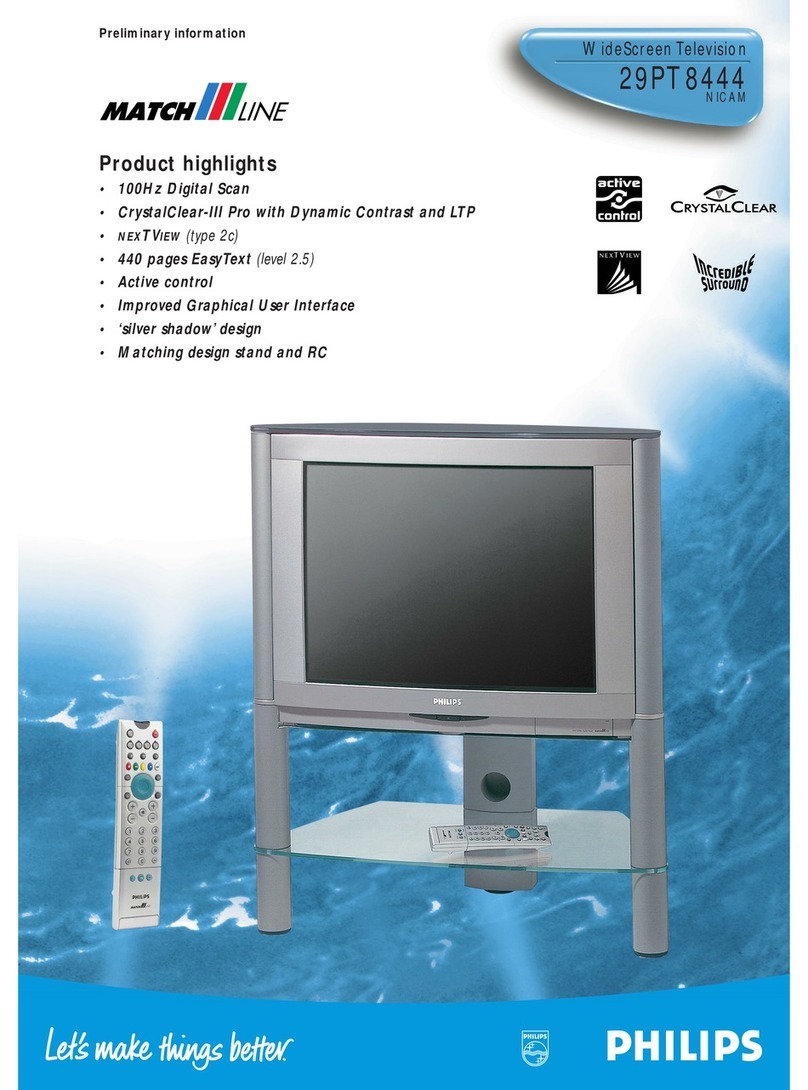 Philips Match Line 29PT8444 User manual
