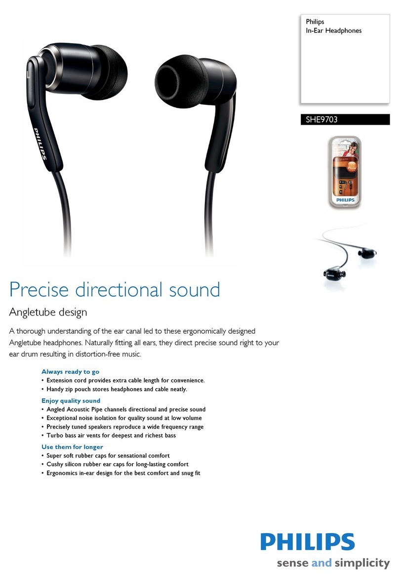 Philips SHE9703 User manual