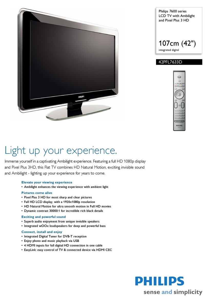 Philips 42PFL7633D User manual