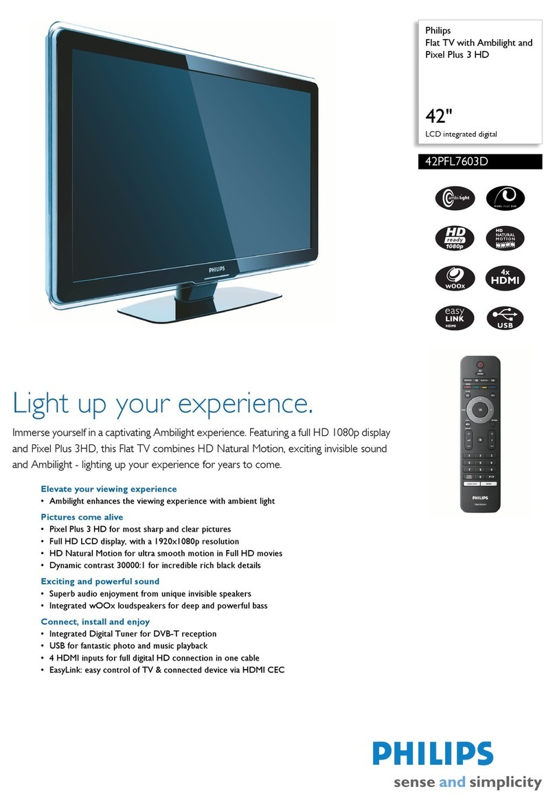 Philips 42PFL7603D - annexe 1 Specifications