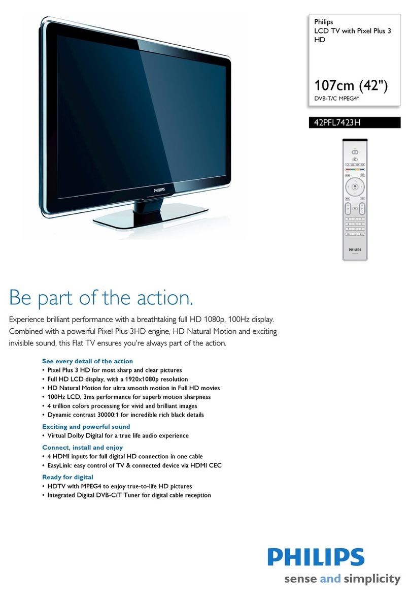 Philips 42PFL7423H User manual