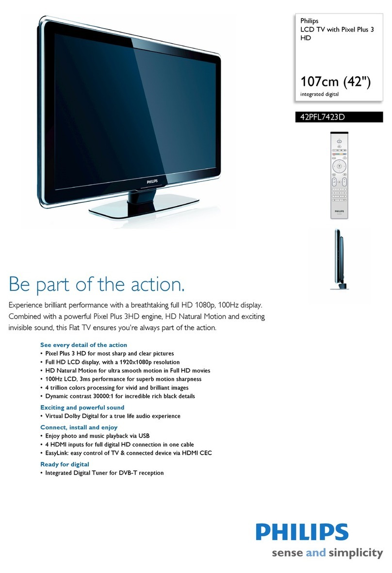 Philips 42PFL7423D User manual