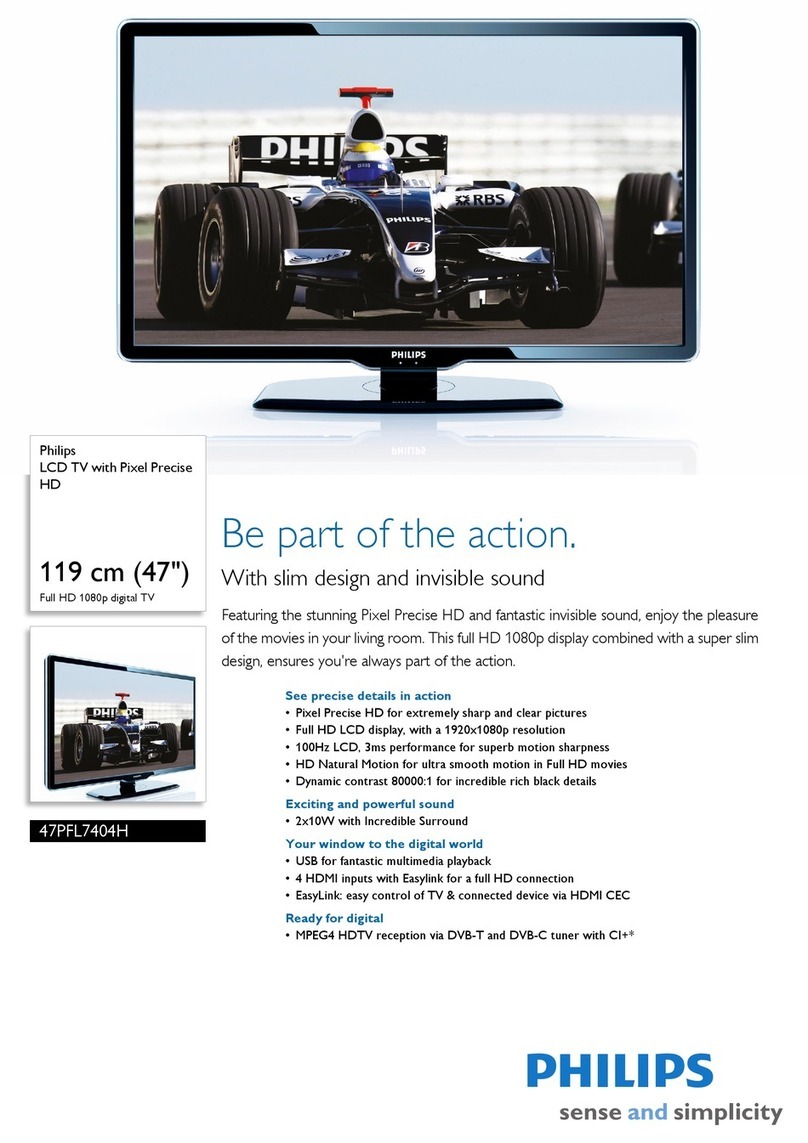 Philips 47PFL7404H User manual