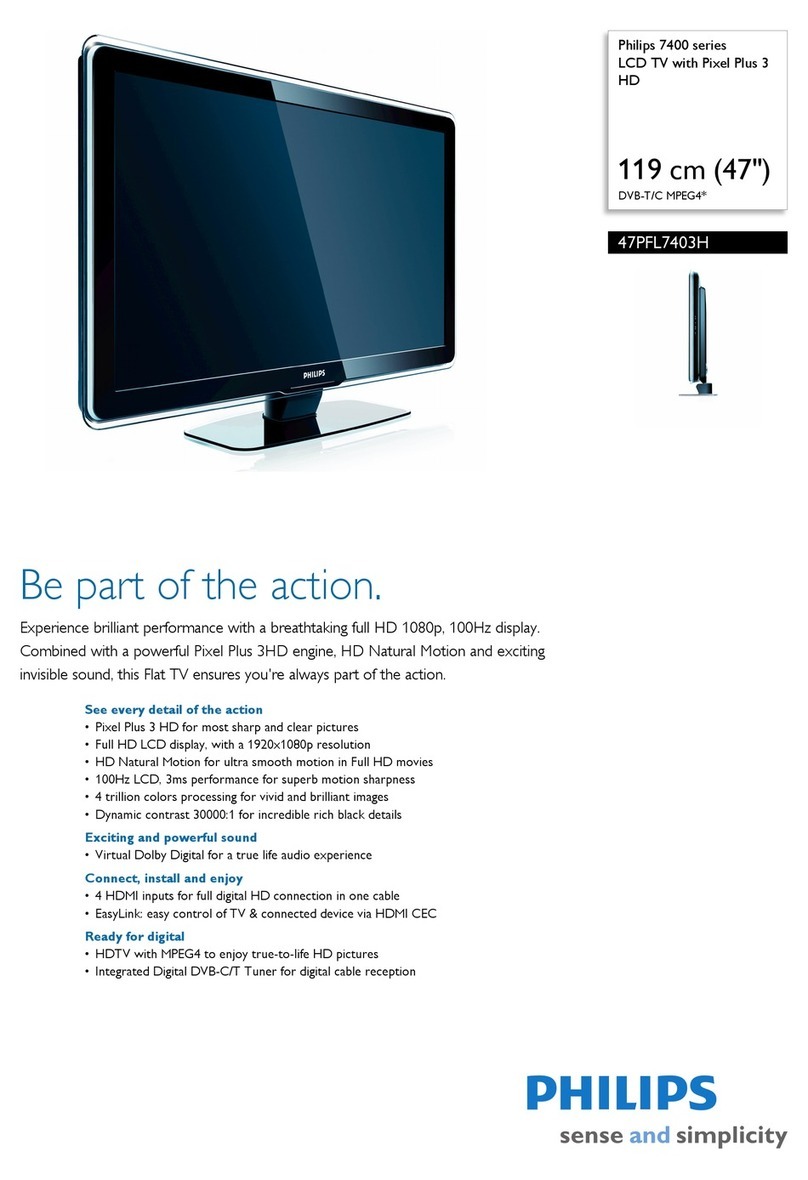 Philips 47PFL7403H User manual