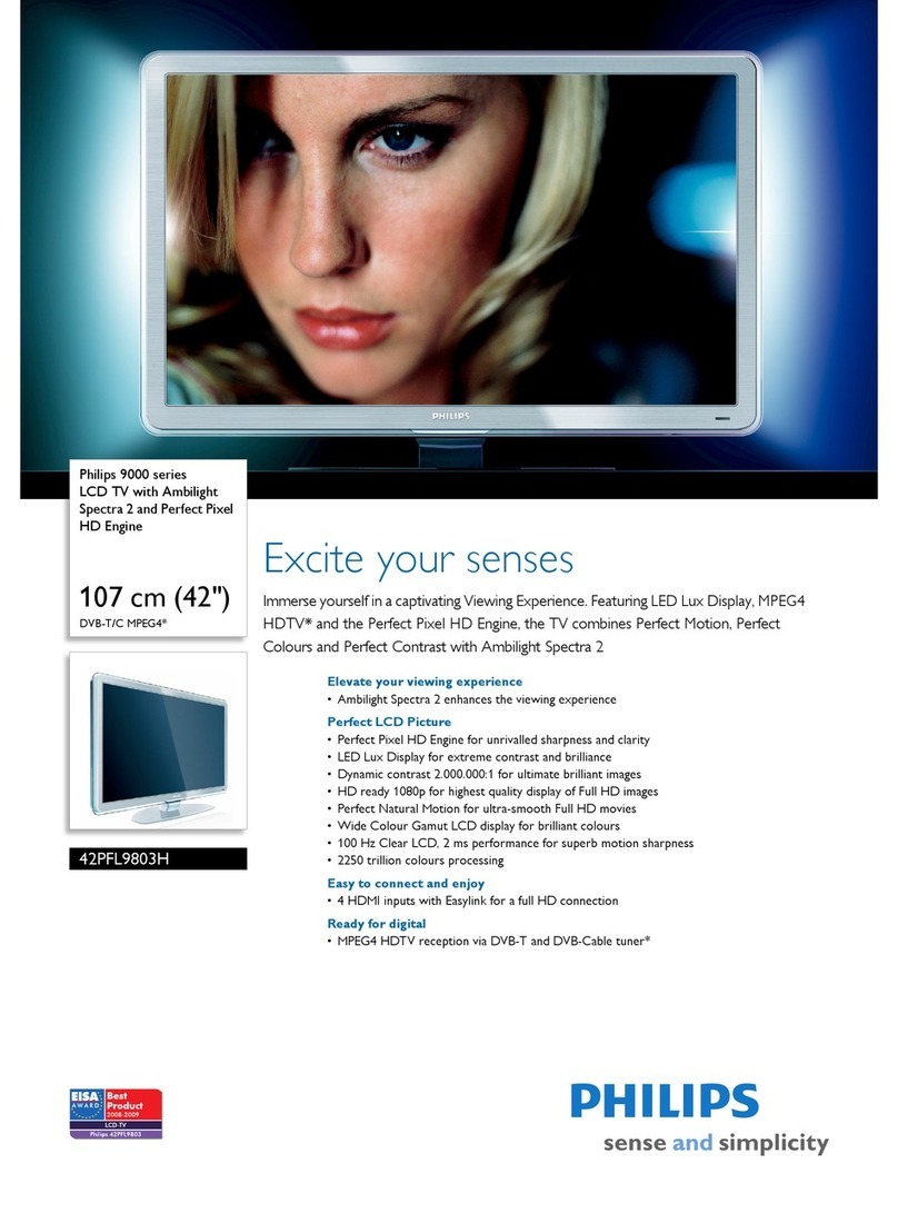 Philips 42PFL9803H User manual