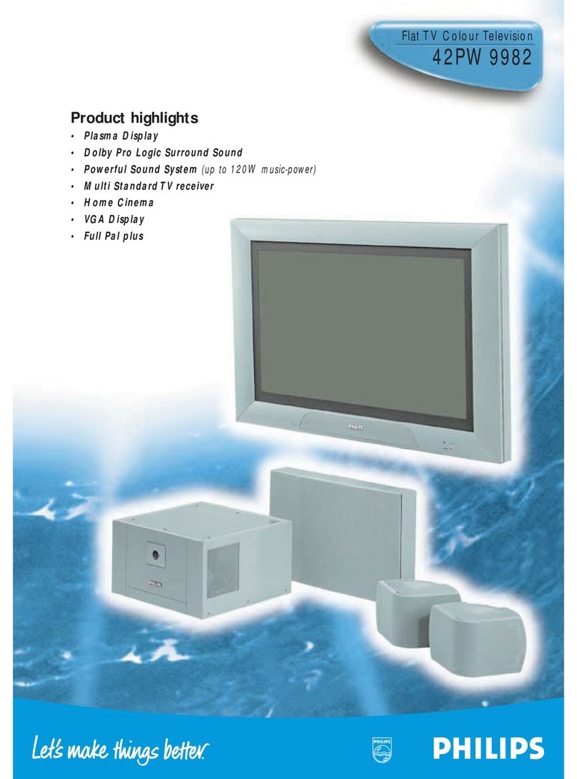 Philips 42PW9982 User manual