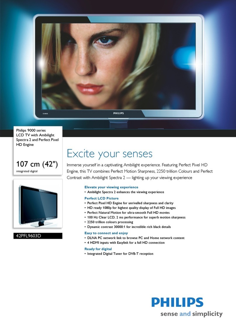 Philips 42PFL9603D User manual