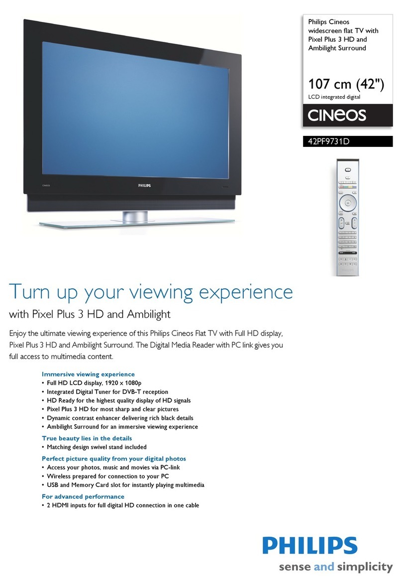 Philips Cineos 42PF9731D User manual