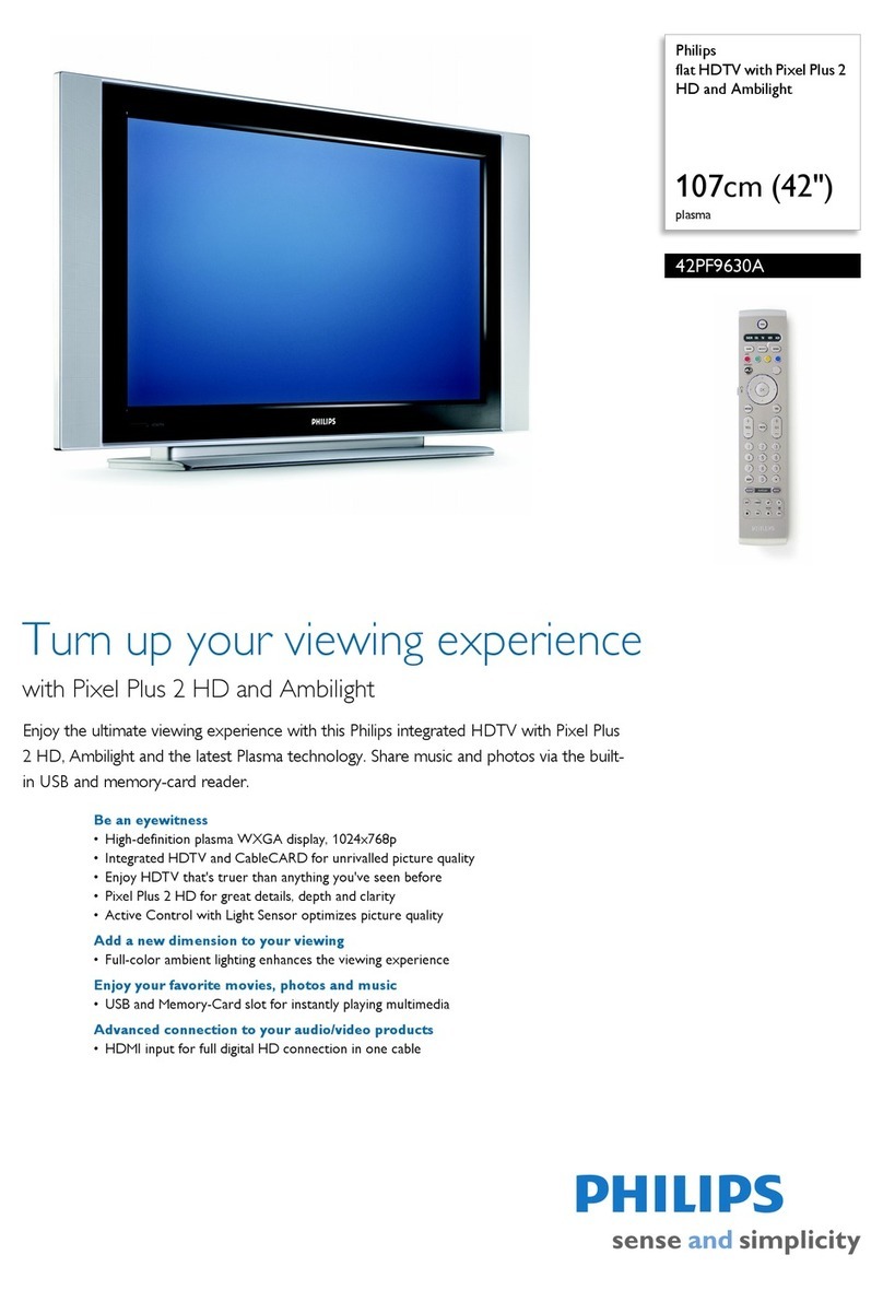 Philips 42PF9630A Specifications