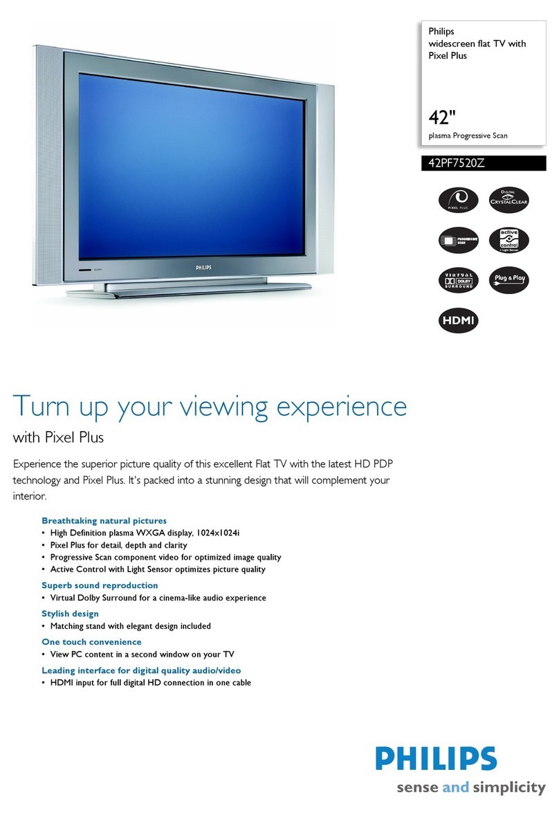 Philips 42PF7520Z Specifications