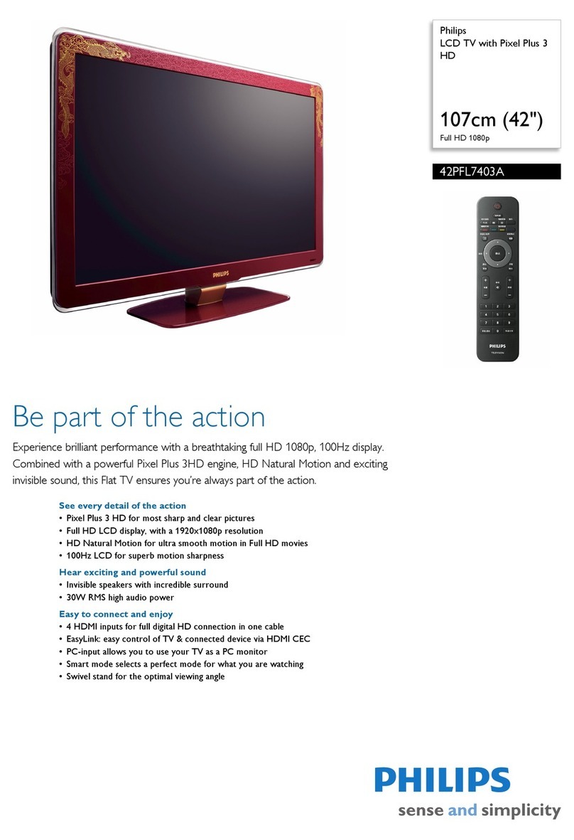 Philips 42PFL7403A User manual