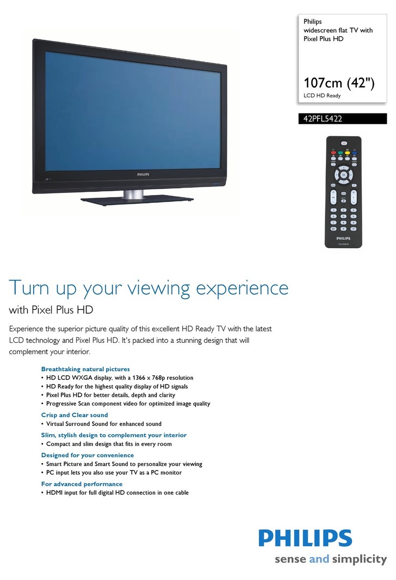 Philips 42PFL5422 User manual