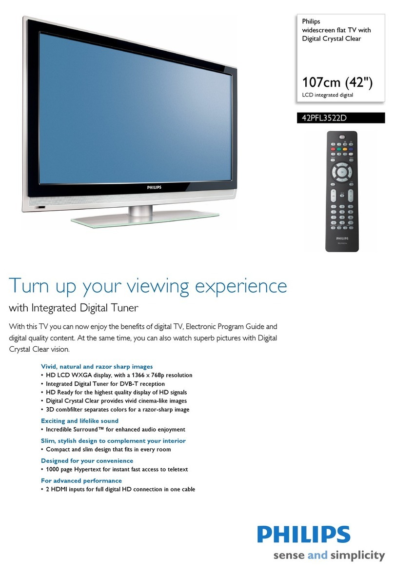 Philips 42PFL3522D User manual