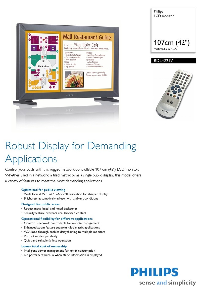 Philips BDL4221V/27 User manual