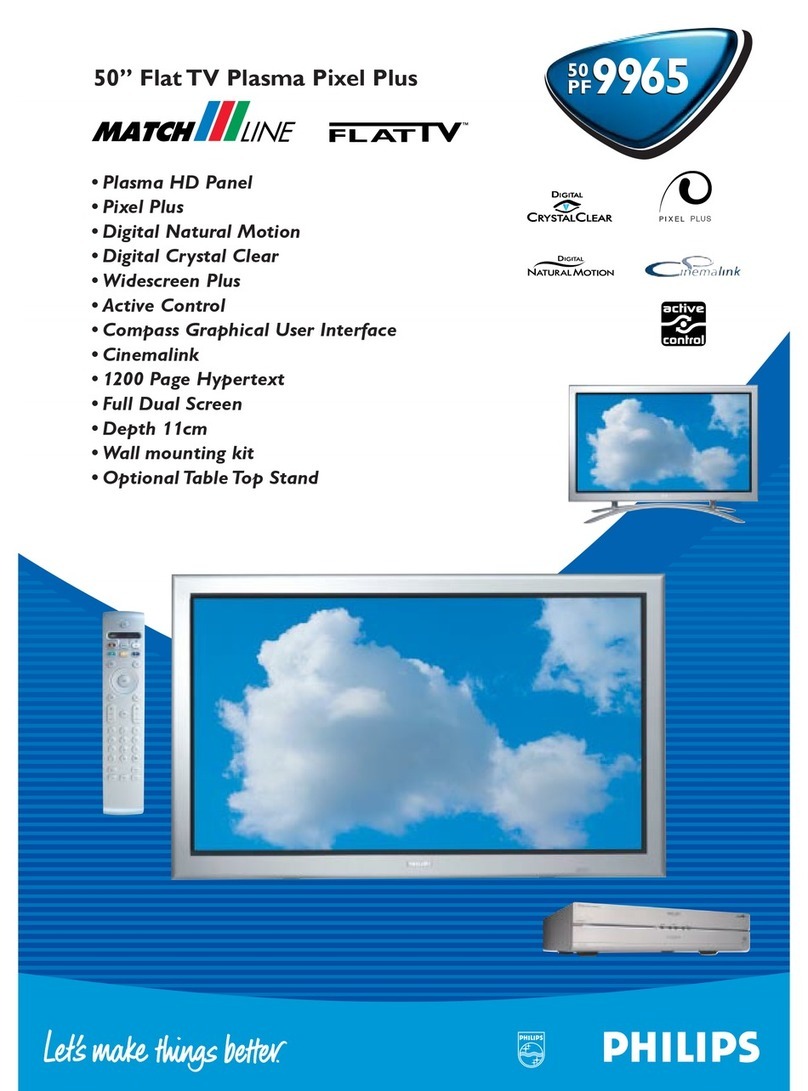Philips MatchLine FlatTV 50PF9965 User manual
