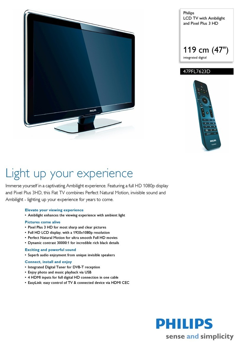 Philips 47PFL7623D User manual