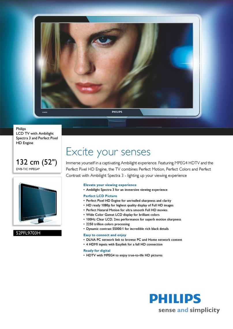 Philips 52PFL9703H User manual
