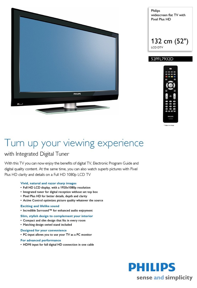 Philips 52PFL7932D/78M User manual