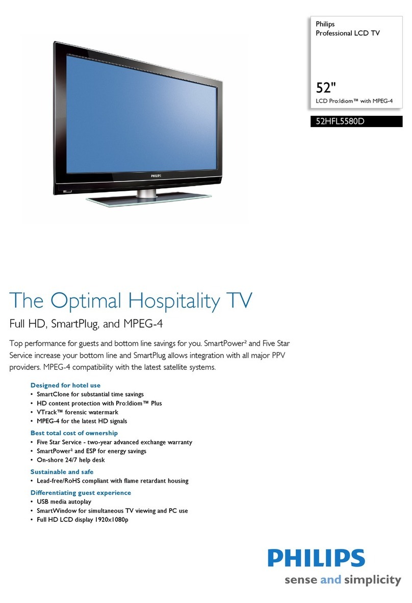Philips 52HFL5580D User manual