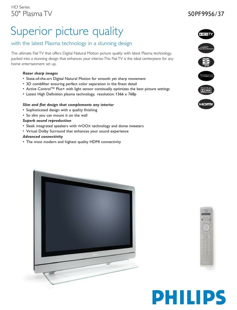 Philips 50PF9956/37 User manual