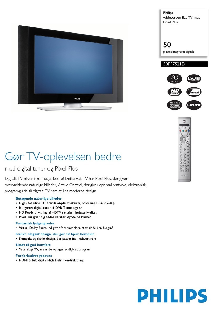 Philips 50PF7521D/10 User manual