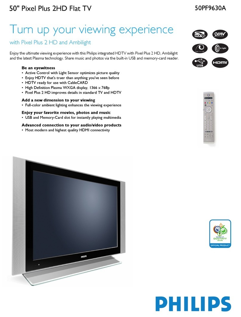 Philips 50PF9630A User manual