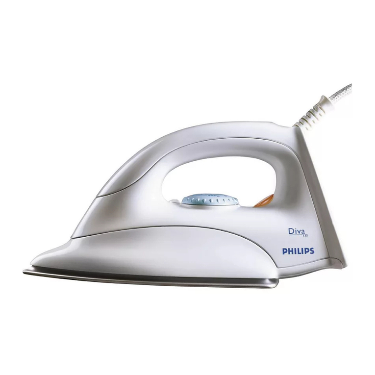 Philips Dry Iron Diva GC135 User manual