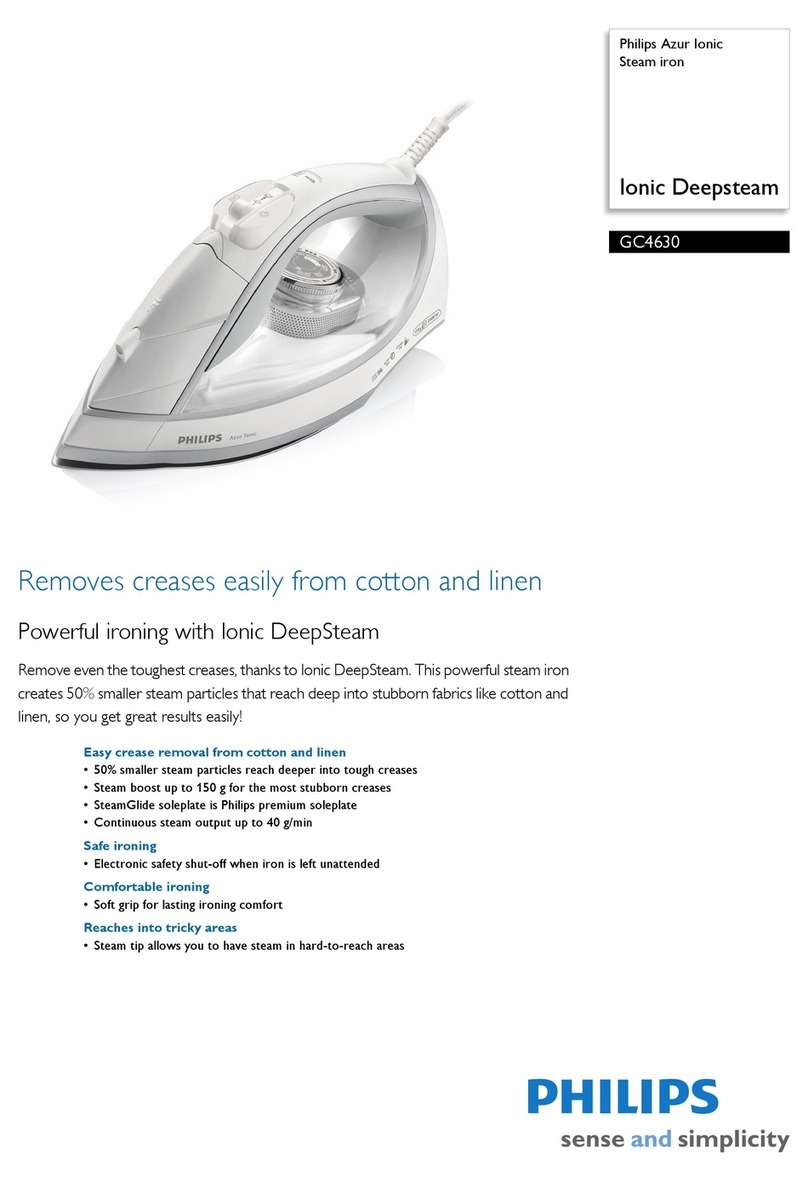Philips Azur Ionic GC4630 User manual