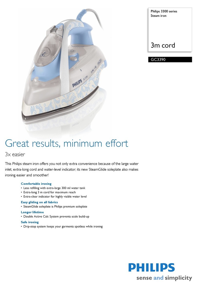 Philips GC3390 User manual Philips GC3390 User manual