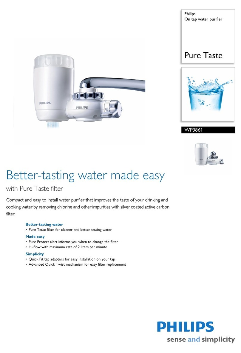 Philips Pure Taste WP3861 Specification sheet