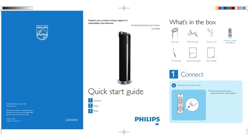 Philips DCM580 User manual Philips DCM580 User manual