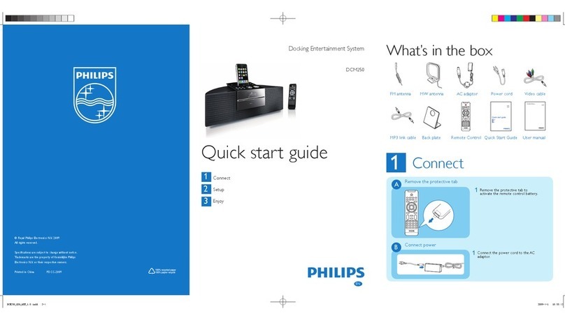 Philips DCM250 quick start guide