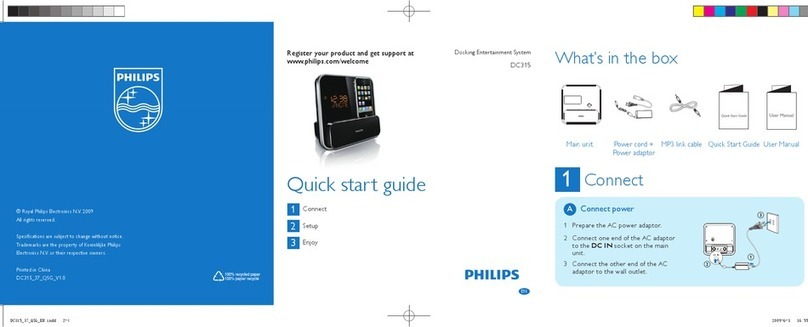 Philips DC315/37 quick start guide
