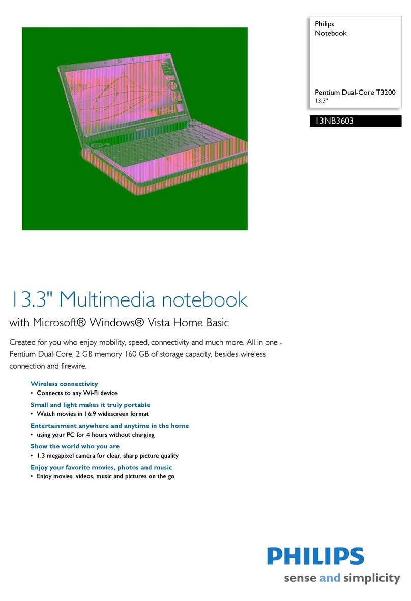 Philips Notebook 13NB3603 Brochure & specs