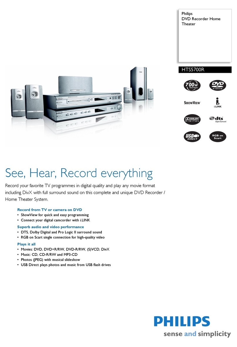Philips HTS5700R/51 User manual