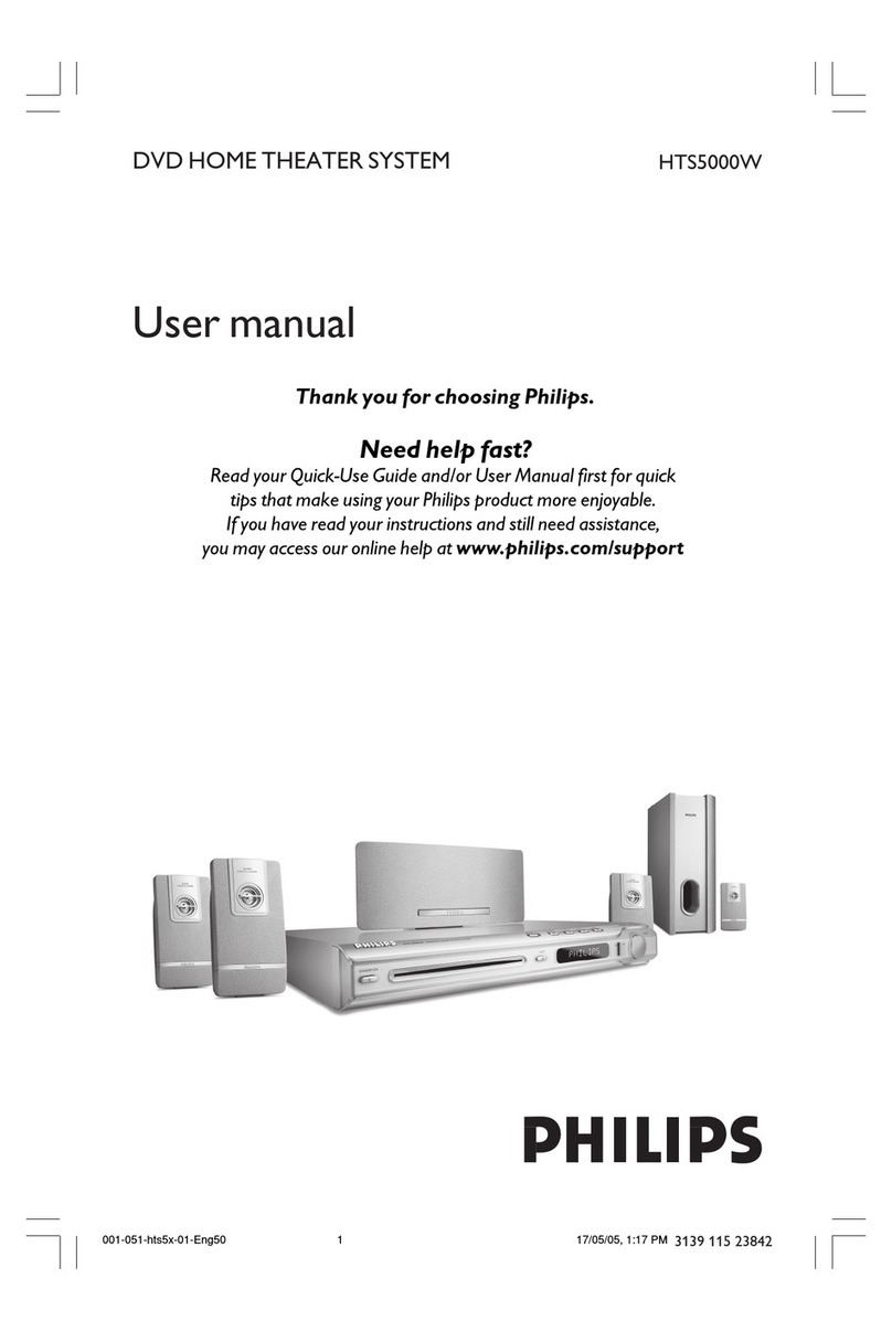 Philips HTS5000W user manual