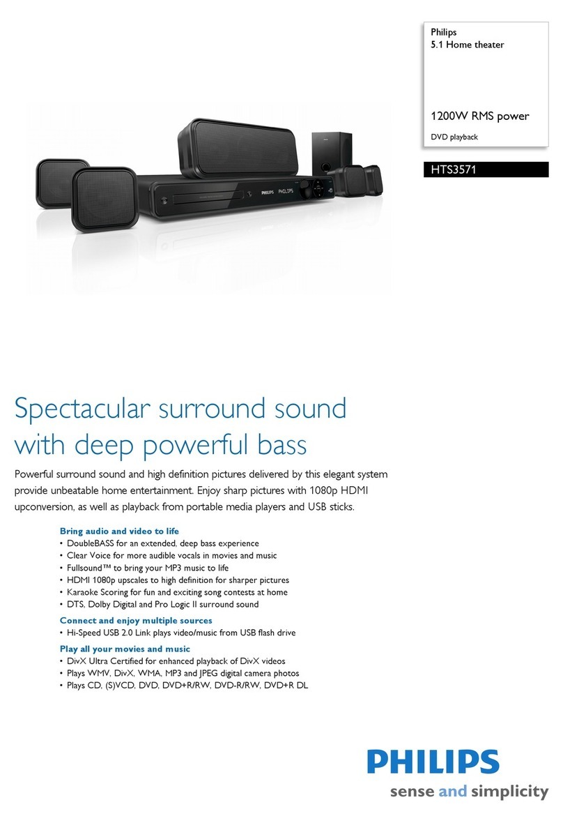 Philips HTS3571 Specifications